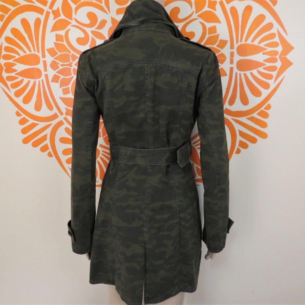 Bb Dakota Long Military Camouflage Jacket XS - Picture 2 of 2